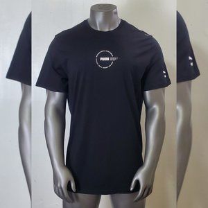 PUMA XGT TRAIL GRAPHIC TEE MEN'S SHORT SLEEVE CREW NECK SIZE 2XL BLACK